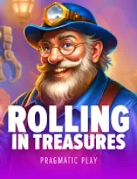 rolling in treasures game logo